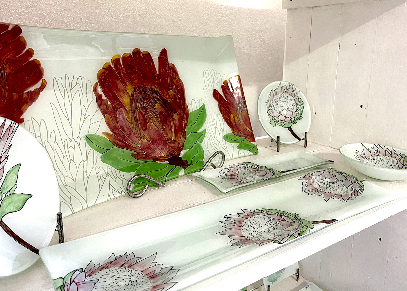 Protea Platter on a shelf